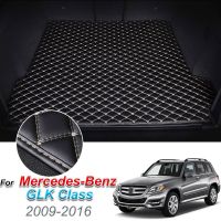 เสื่อท้ายรถหนังสำหรับ Mercedes-Benz GLK 2009-2016แผ่นรองท้ายรถถาดพรมอุปกรณ์เสริมไลเนอร์กระบะ