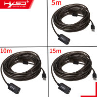 HXSJ HW-U5 HW-U10 HW-U15 USB 2.0สายพ่วง15M/10M/5M ชายหญิง Active Repeater Extender สายเคเบิลต่อโทรศัพท์ USB อะแดปเตอร์สำหรับแล็ปท็อป PC