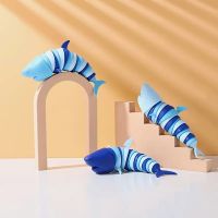 【LZ】◘♦►  Articulated Shark Stress Reliever Hand ToySensory Fidget Toy For Adults And KidsPressure Relief And Anti-Anxiety Desk Toy