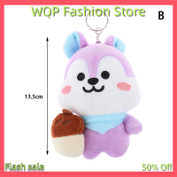 WQP Fashion Store พวงกุญแจตุ๊กตาสำหรับตกแต่ง,ลดกระหน่ำพวงกุญแจตุ๊กตาตุ๊กตาขยับแขนขาได้พวงกุญแจตุ๊กตาสีม่วง