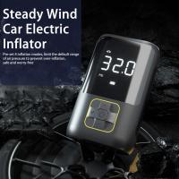 Electric Inflator Pump Portable Mini Wireless Smart Digital Air Compressor Tire Pressure Detection For Car Bike Motorcycle Balls Air Compressors  Infl