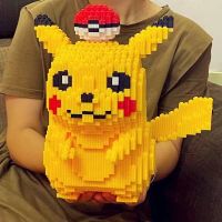 Pokemon Blocks Anime Pikachu Diamond Micro Building Blocks Games Model Mini Bricks Figures Decompression Toys Kids Gifts