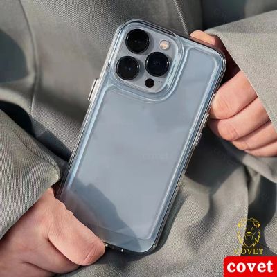 COVET โปร่งใสเคสไอโฟน Space shell ซิลิโคนใสกันกระแทกและป้องกันการตกเคสโทรศัพท์มือถือฝาครอบป้องกัน เคส compatible for ไอโฟน11 iPhone 11 12 13 14 Pro Max xs xr xs Max 7 8 Plus SE 2020