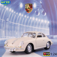 ABburago 1:24 1961 Porsche 356B Coupe จำลองสูง Diecast รถโลหะรุ่นรถของเล่นเด็กคอลเลกชันของขวัญ B113M