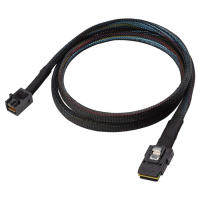 0.5M Mini SAS 36P to 36 Pin SFF-8087 to SFF8087 HD Data Cable 90 degree Right Left Down angle L type SATA cable Mini SAS Cable everybody