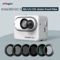 ตัวกรอง GO3 GO2 Insta360ตัวกรองกันน้ำยูวีซีพีแอล ND8 ND16 ND32 ND64กระจกป้องกันเคลื่อนไหว Insta360 GO3อุปกรณ์เสริมกล้องถ่ายรูป GO2