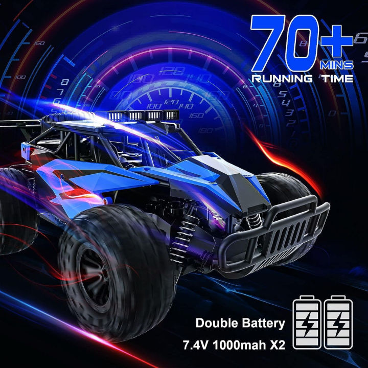 acammzar-at2-remote-control-car-1-16-20-km-h-high-speed-off-road-rc-car-all-terrains-2wd-rc-trucks-vehicle-with-2-batteries-70-min-play-time-for-adults-boys-8-12-kids