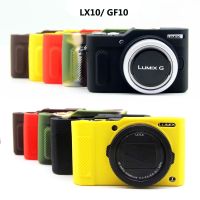 เคสซิลิโคนแบบนิ่มสำหรับ Panasonic Lumix LX10 GF10 LX15ป้องกันกล้องบอดี้ผิวเกราะยางเคสกันกระแทกสีสันสดใส