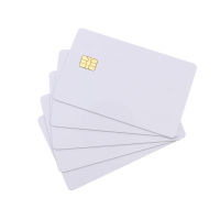 10Pcs White Contact SLE4442 Chip Smart IC Blank PVC Card พร้อมชิป SLE4442 Blank Smart Card Contact IC Card ความปลอดภัย RFID Contact