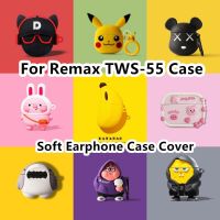 READY STOCK!  For Remax TWS-55 Case Anti-fall cartoon series for Remax TWS-55 Casing Soft Earphone Case Cover