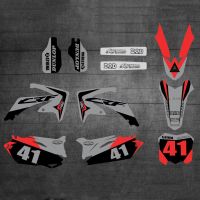 6 Styles TEAM GRAPHICS DECALS STICKERS Kits For Honda CRF 250 CRF250R 2010 2011 2012 2013 CRF 450 CRF450R 2009 2010 2011 2012