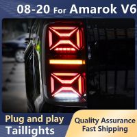 ไฟท้ายแต่งรถสำหรับ VW Amarok V6 2008-2020โคมไฟหมอก DRL สัญญาณเลี้ยว LED เบรคย้อนกลับไฟท้ายอุปกรณ์เสริมรถยนต์