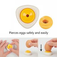 ◇▣◈ 2pcs Plastic Creative Egg Piercer Pricker With Lock Easter Egg Piercer Safety and Easily Craft DIY Maker Egg Dividers Egg Tool