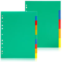 Leetshop 15pcs Binderแบ่งดัชนีแท็บMulticolor Notebook Planner Tabแบ่งเขียนErase Tabs