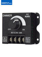 Led Dimmer ปรับความสว่างควบคุม Dimmer Knob ควบคุมแรงดันไฟฟ้า Electrodeless Switch Dc12v-24v 30A DC