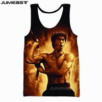 hot【DT】 Jumeast Mens Clothing Superstar Bruce Streetwear Oversized Sleeveless Tees Pullover