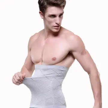 Men Waist Trainer Body Shaper Male Abdomen Reducer Bandage Wrap