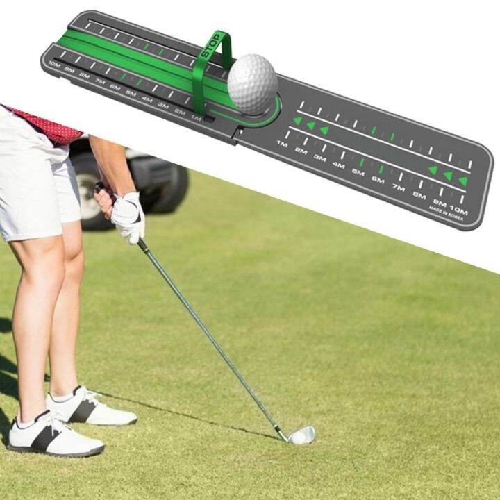 TOWER Green Golf Precision Distance Putting Drill Portable Golf Putter