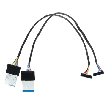 LVDS Cable 30 Pin, 1-Ch 8-Bit black Connector (Left Supply) 