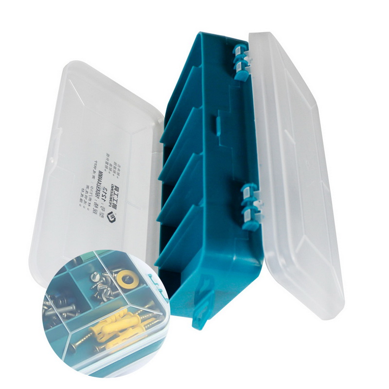 Skru Kotak Penyimpanan Petak Plastik Kotak Alat Bekas Penyimpanan Mudah Alih Penganjur Toolbox Kes untuk Alat Perkakasan Ganti Bahagian
