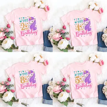 Unicorn birthday hot sale party shirts