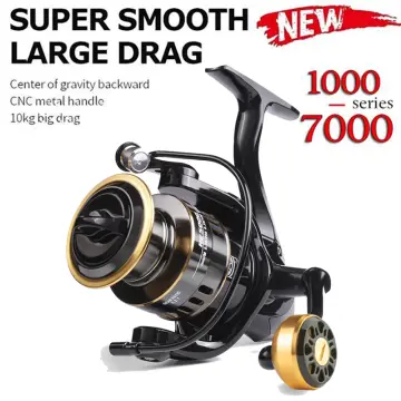 Drag 8kg-10kg Power Spinning Reels 5.2:1 Fishing Reels 2000-7000