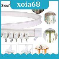 xoia68 Shop Flexible Ceiling Curtain 1M Track Mounted Bendable Curved Rod Rail Straight Slide Windows Decor Plastic Accessories Kit