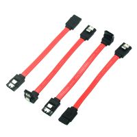 10CM Red Short SATA Cable Serial ATA SATA Line Cable DVD-ROM HDD SSD Data SATA Line 2.5 3.5 inch HDD SATA Serial ATA Cord Wire