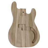 Bass Body,Unfinished Guitar Body Maple DIY Electric Guitar Parts PreeDrilled and Reusable for DIY Craft Lovers