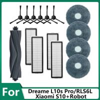 15PCS for L10S Pro/RLS6L / S10+Robot Replacement Spare Parts Accessory Vacuum Cleaner Roller Side Brush Filter Mop Cloth