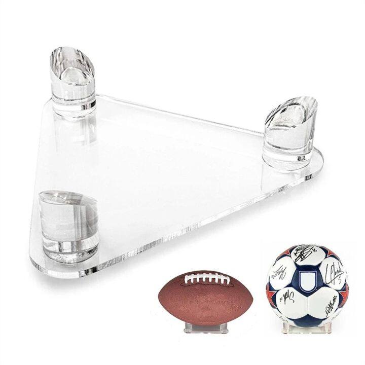 MORBID Transparent Acrylic Soccer Ball Holder Shelf Rugby Balls