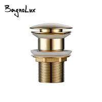 Pop Up Drain Button Bathroom Sink Plug Drainer Siphon Waste Stopper Wash Basin Faucet Accessory Washbasin Pipe Black Gold Rose