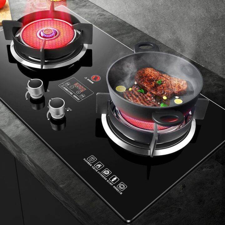 Gas Cooker Stove Fire Burner Gas Stove Table Top Burner Energy-Saving  Infrared Gas Stove Double Burner Kitchen Household Natural Gas Liquefaction  Double Burner | Lazada Singapore
