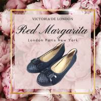 รองเท้า หนังแกะ รุ่น VICTORIA de LONDON BALLET สีแบล็ค สูง 1.5เซ็น ส้นคอมฟอร์ตนุ่ม Red Margarita ลูกค้าสามารถเปลี่ยนไซส์ได้ 1 ครั้งครับ