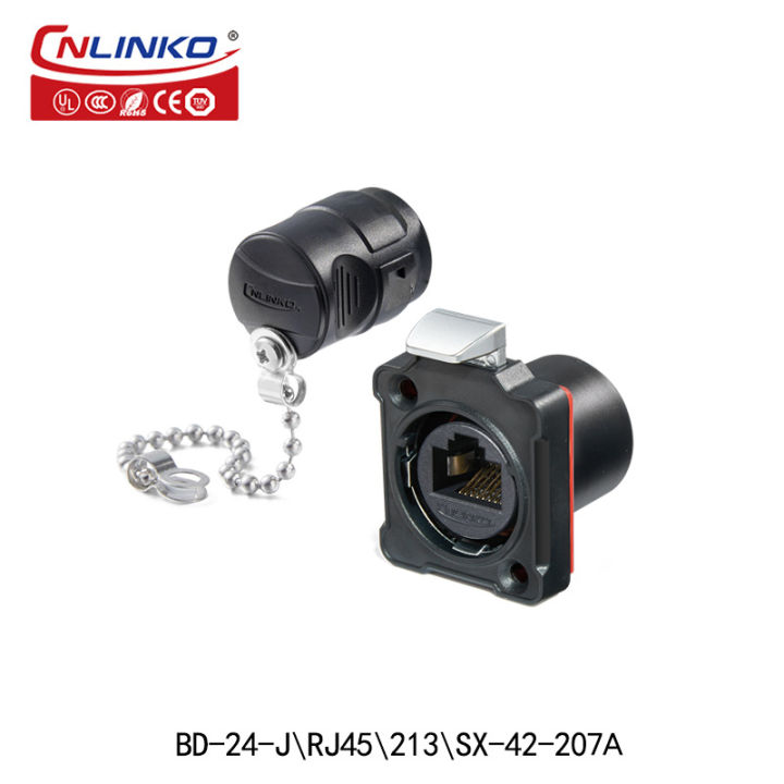 new-high-quality-หลิงเค่อ-ขั้วต่อกันน้ำ-rj45-เครือข่ายเฉพาะ-rj45-ข้อต่อ-ตัวเชื่อมต่อเครือข่ายการสื่อสาร-rj45-ปลั๊ก