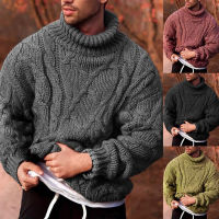 Fall Mens Casual Twisted Mens Sweater Knitwear