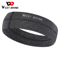 「nebulia shop」WEST ขี่จักรยานยืดหยุ่น Sweatband กีฬายิมผมวงลื่นระบายอากาศผู้หญิงผู้ชายบาสเกตบอลออกกำลังกายวอลเลย์บอลโยคะคาดศีรษะ