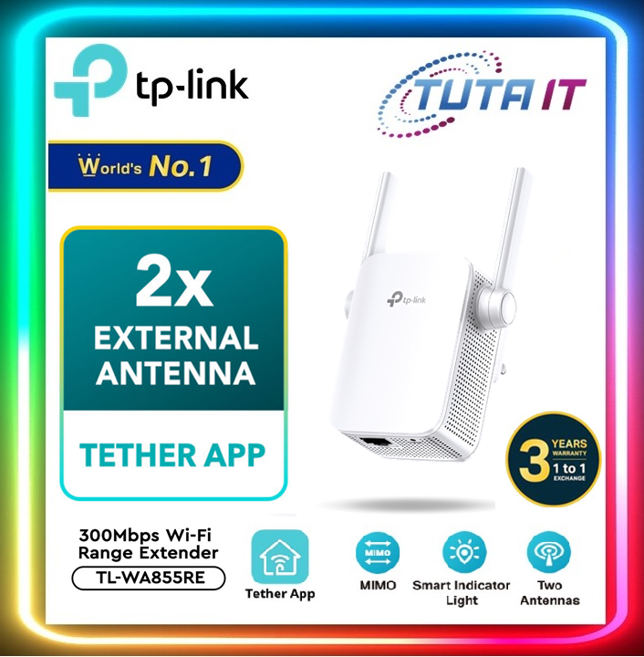 TP-Link TL-WA855RE 300Mbps Wi-Fi Range Extender | Lazada