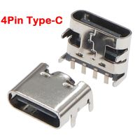 ✻ 10-100PCS USB 3.1 Type C 4pin Female Connector Jack For DIY Electronic Small Appliances Power Charging Plug Port Type-C Socket