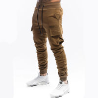 Joggers Sweatpants Men Casual Cargo Pants Fitness Bottoms Skinny Sportswear Black Trousers Male Multi-pocket Cotton Track Pants