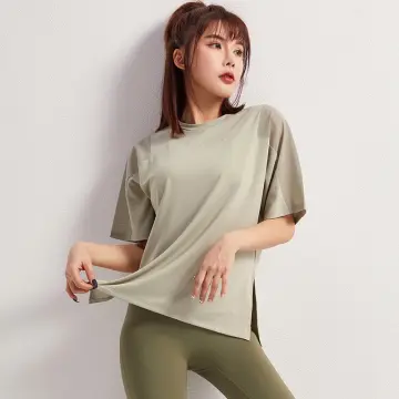 Comfortable and Simple Short Sleeved Fitness T-Shirt Loose Nylon Yoga Yoga  Tops - China Short Sleeved Fitness T-Shirt and Loose Quick-Drying Fitness  Short-Sleeved T-Shirt price