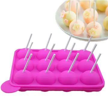 12 Hole Silicone Round Lollipop Mold Cake Pop Mold DIY Chocolate