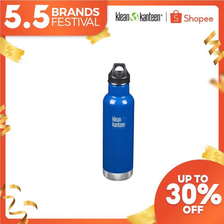 Klean Kanteen 20oz Classic Insulated Drinking Bottle Tumbler (Coastal