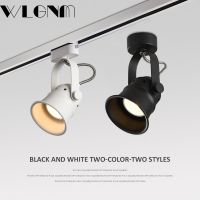 LED Track Light GU10 Surface Mounted Spotlight Bulb Replaceable Ceiling Lamp Aluminum COB Clothing Store Lights For Home