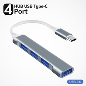 Type C USB Hub High Speed USB 3.0 4 Port Multi Splitter Adapter OTG For Laptop Computer