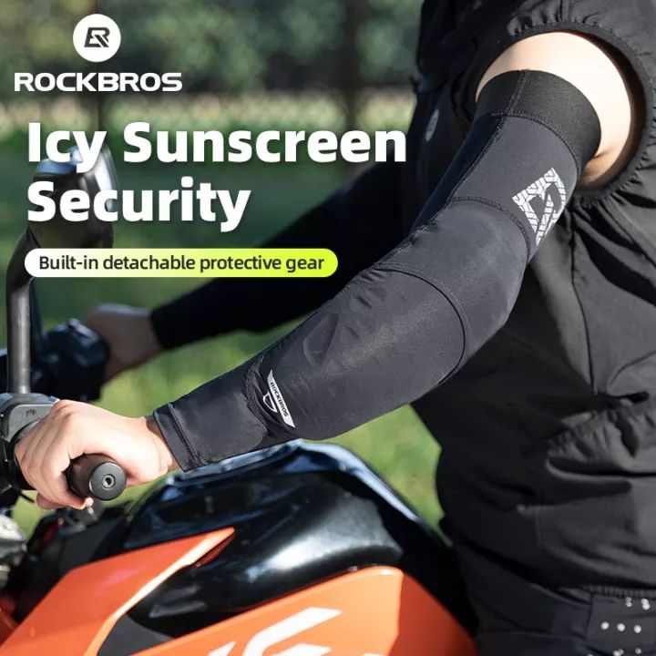 Rockbros Cycling Protective Set Ice Silk Knee Pad Anti Uv Elbow Pad Breathable Arm Sleeves