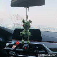 【hot】∋❣◆  Kawaii Car Accessories Mirror Hanging Frog Fruit Ornamentos Teens Interior Rear View Decoration Gadgets