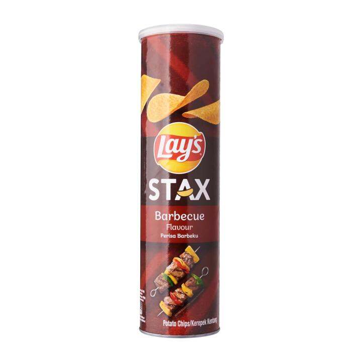 Lays Stax Bbq Potato Chips 135g Laz Mama Shop Lazada Singapore