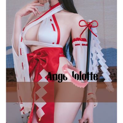 Sexy Hot Maid Japanese Hollowout Miko Womens Lingerie Set Kimono Apparel Witch Uniform Costume Cute Suit Girl Anime Cosplay