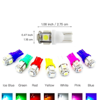 Redcolourful T10หลอดไฟ Led 5050 12V ไฟโดมภายในรถยนต์หลอดไฟ Led ไฟถอยหลังจอดไฟอัตโนมัติสว่างมาก1【cod】